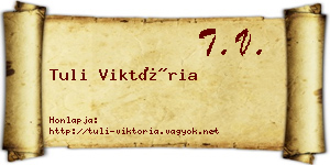 Tuli Viktória névjegykártya